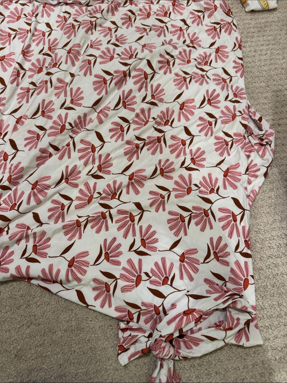 Swaddle blanket with matching bow